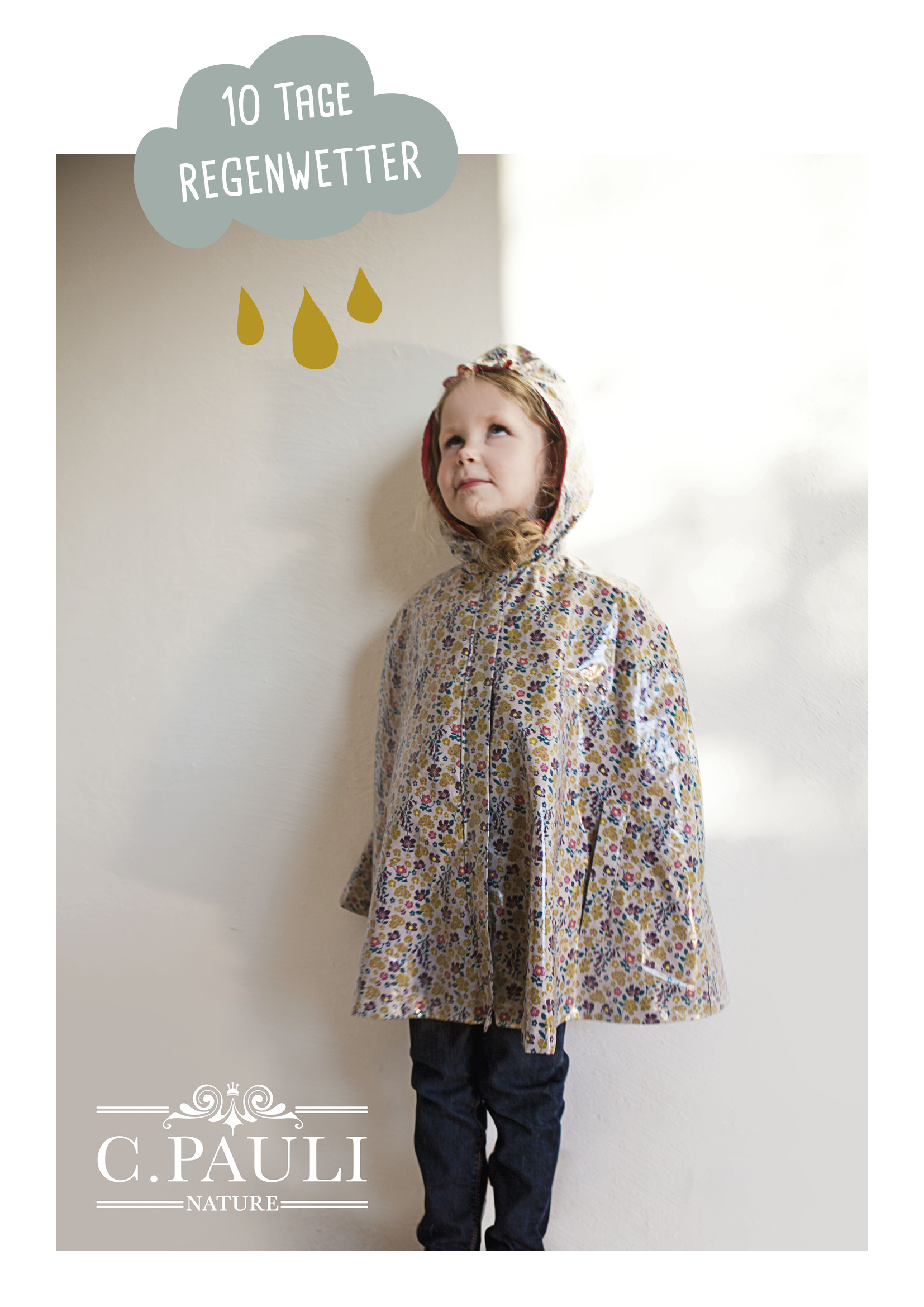 paperback moreel leveren Kinder-Regencape aus beschichteter Baumwolle mit kostenlosem Schnitt und  Anleitung | C.Pauli Nature Blog